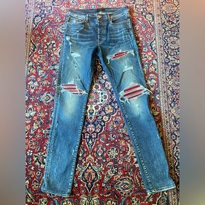 RELISTED - Amiri MX1 with red! Rare! 100% Authentic 34